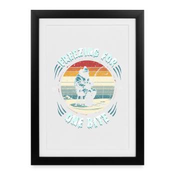 eisangeln - Framed poster (27 × 37 cm) - black - Front