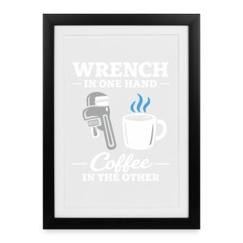Pfeifenflüsterer, Klempnerhandwerk, Humor-geschenk - Gerahmtes Poster (27 × 37 cm) - Schwarz - Vorne