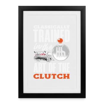 Manual car, classically trained - Framed poster (27 × 37 cm) - black - Front