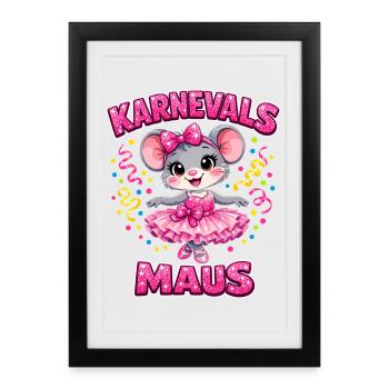 Carnival Mouse Carnival Confetti Gift - Framed poster (27 × 37 cm) - black - Front