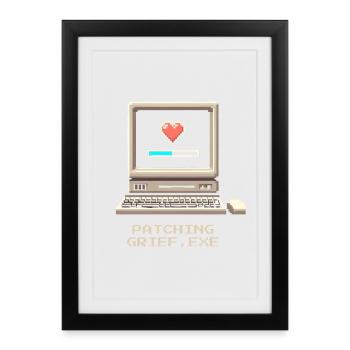 Patch Grief | Undertaker Irony - Framed poster (27 × 37 cm) - black - Front