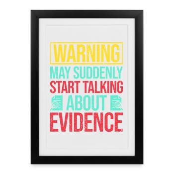 Forensic Science Major Start Talking Forensics - Framed poster (27 × 37 cm) - black - Front
