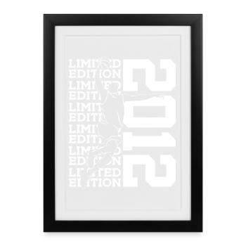 ÉDITION LIMITÉE 2012 BASKETBALL 14E ANNIVERSAIRE - Affiche encadrée (27 × 37 cm) - noir - Devant