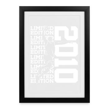 ÉDITION LIMITÉE 2010 BASKETBALL 16E ANNIVERSAIRE - Affiche encadrée (27 × 37 cm) - noir - Devant