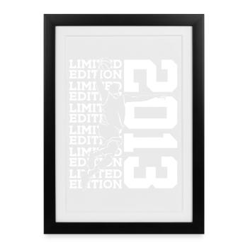 ÉDITION LIMITÉE 2013 BASKETBALL 13E ANNIVERSAIRE - Affiche encadrée (27 × 37 cm) - noir - Devant