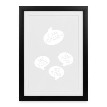 seagulls yoga meditation seagull yoga training - Framed poster (27 × 37 cm) - black - Front