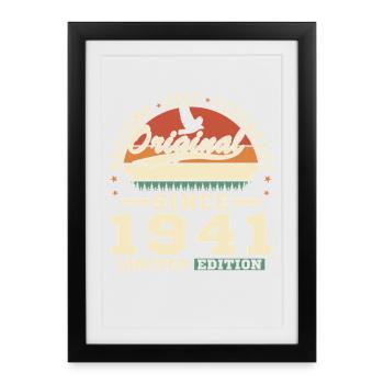 1941 Vintage Retro Birthday Gift - Framed poster (27 × 37 cm) - black - Front