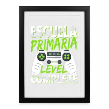 Primary Graduation Gift 2026 School Diploma - Framed poster (27 × 37 cm) - black - Front
