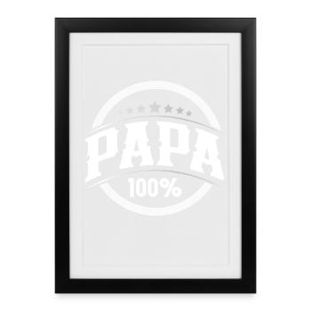 Dad - Framed poster (27 × 37 cm) - black - Front