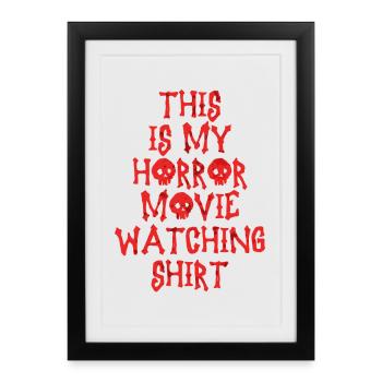 Scary Horror Movie Fans Halloween Horror Movie - Framed poster (27 × 37 cm) - black - Front