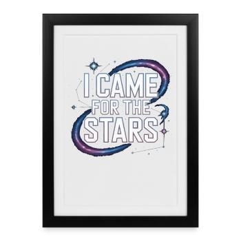 Astronomer Galaxy Outerspace Universe Astronomy - Framed poster (27 × 37 cm) - black - Front