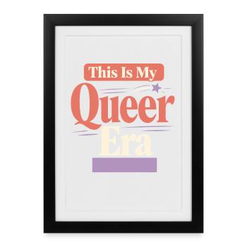 Queer Trans Bekräftigt Trostidentitätsliebe - Gerahmtes Poster (27 × 37 cm) - Schwarz - Vorne