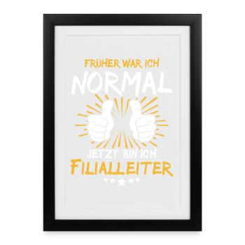 Branch Manager Spruch - Framed poster (27 × 37 cm) - black - Front