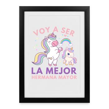 I'm Going to Be the Best Big Sister - Framed poster (27 × 37 cm) - black - Front