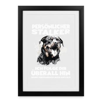 Dog Owner Gift Rottweiler Dog Owner - Framed poster (27 × 37 cm) - black - Front
