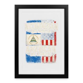 Nicaragua Nicaragic - Affiche encadrée (27 × 37 cm) - noir - Devant