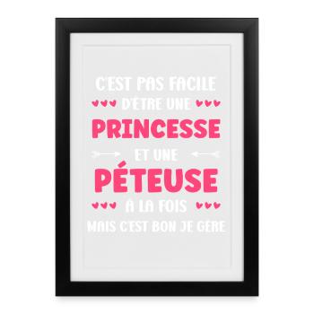 farting - Framed poster (27 × 37 cm) - black - Front