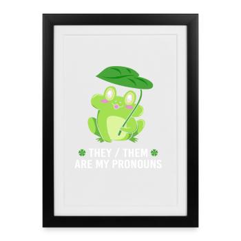 LGBT Gender Queer Vielfalt Gay pride - Gerahmtes Poster (27 × 37 cm) - Schwarz - Vorne