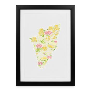 Sri Lanka Tamil Tamilisch - Framed poster (27 × 37 cm) - black - Front