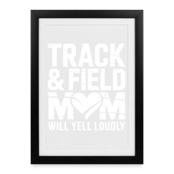 Athletics Sayings Athletics Gift - Framed poster (27 × 37 cm) - black - Front