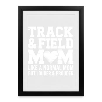 Athletics Sayings Athletics Gift - Framed poster (27 × 37 cm) - black - Front