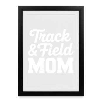 Athletics Sayings Athletics Gift - Framed poster (27 × 37 cm) - black - Front