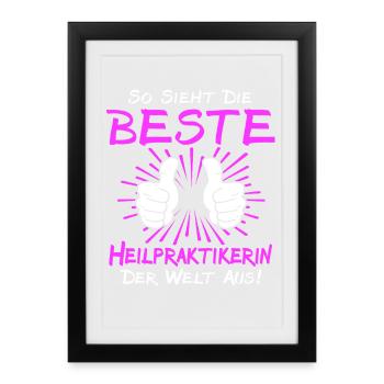 Naturopath Gift - Framed poster (27 × 37 cm) - black - Front