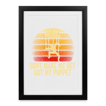 Puppet on Strings Sunset - Framed poster (27 × 37 cm) - black - Front