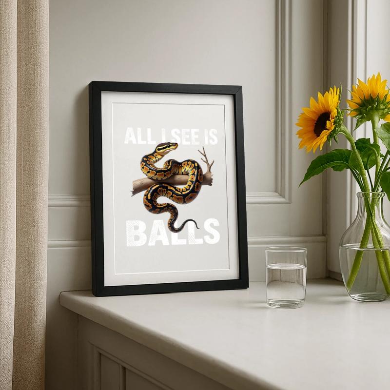 Python roi Serpents Amateurs de terrarium Python Affiche encadrée (27 × 37 cm)