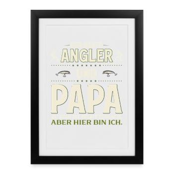 01_Papa - Affiche encadrée (27 × 37 cm) - noir - Devant
