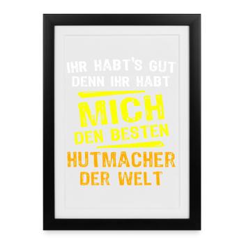 Mad Hatter Gift - Framed poster (27 × 37 cm) - black - Front