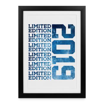 ÉDITION LIMITÉE 2019 7 ANS 7E ANNIVERSAIRE - Affiche encadrée (27 × 37 cm) - noir - Devant