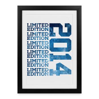 ÉDITION LIMITÉE 2014 12 ANS 12E ANNIVERSAIRE - Affiche encadrée (27 × 37 cm) - noir - Devant