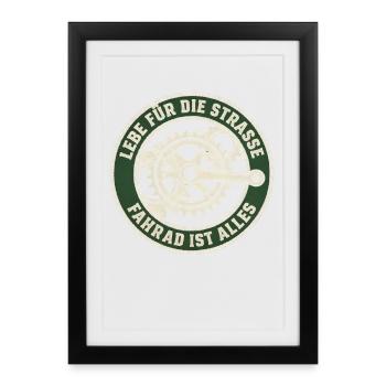 Vélo de route Vélo Vélo Sport Vélo VTT - Affiche encadrée (27 × 37 cm) - noir - Devant