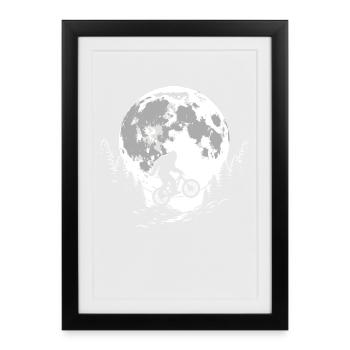 Bigfoot Vélo de VTT - Affiche encadrée (27 × 37 cm) - noir - Devant