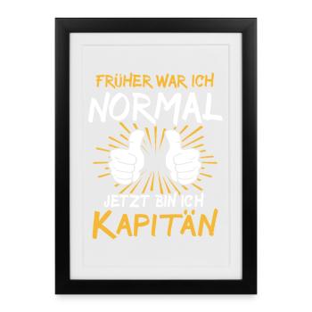 Capitaine Spruch - Affiche encadrée (27 × 37 cm) - noir - Devant