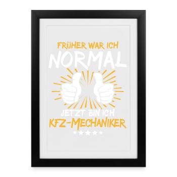 Un mécanicien automobile dit - Affiche encadrée (27 × 37 cm) - noir - Devant