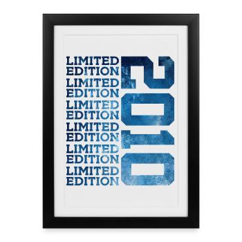 ÉDITION LIMITÉE 2010 16 ANS 16E ANNIVERSAIRE - Affiche encadrée (27 × 37 cm) - noir - Devant
