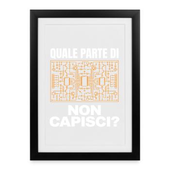 You don't understand electricians funny electrician - Framed poster (27 × 37 cm) - black - Front