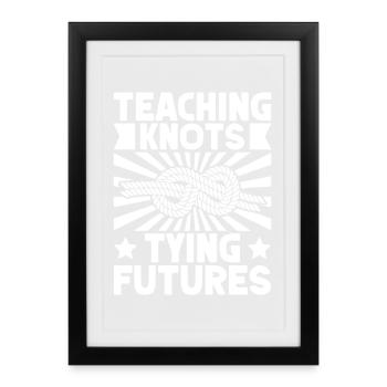 Scouts Scouts Scouts Scouts Enseignants Scouts - Affiche encadrée (27 × 37 cm) - noir - Devant