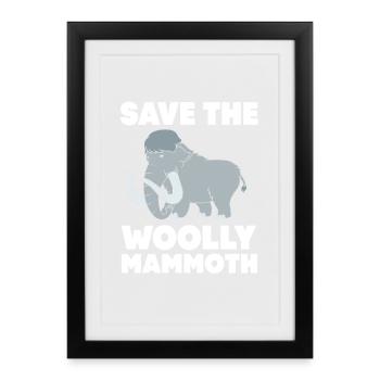 Mammoth - Framed poster (27 × 37 cm) - black - Front