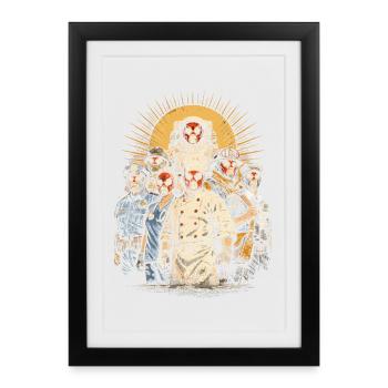 Lucha Libre Luchador - Affiche encadrée (27 × 37 cm) - noir - Devant
