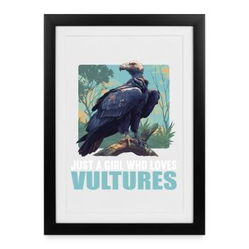 Vautour - Affiche encadrée (27 × 37 cm) - noir - Devant