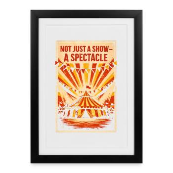 Plus qu’un simple spectacle | Spectacle de cirque - Affiche encadrée (27 × 37 cm) - noir - Devant
