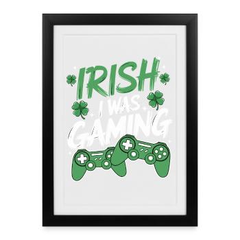 Style de jeu irlandais - Affiche encadrée (27 × 37 cm) - noir - Devant