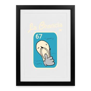 Celebrate Mexican culture with funny schuh - Framed poster (27 × 37 cm) - black - Front