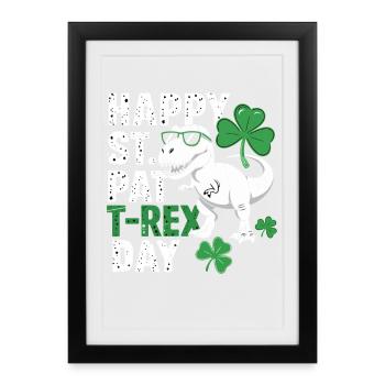 St Patrick's Rex Day Tee - Framed poster (27 × 37 cm) - black - Front