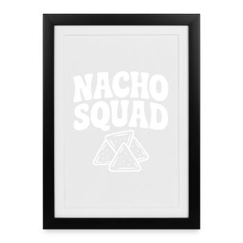 Escouade Nacho - Affiche encadrée (27 × 37 cm) - noir - Devant