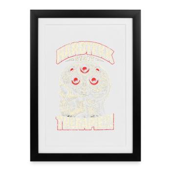 Hardtekk Tekke Allemagne de l’Est - Affiche encadrée (27 × 37 cm) - noir - Devant