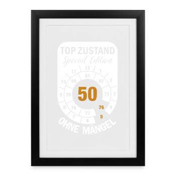 Édition spéciale Top Condition 50 ans 1976 mai - Affiche encadrée (27 × 37 cm) - noir - Devant